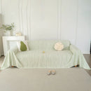 Summer Cooling Ice Silk Sofa Cover, Textured Stripe Soft Breathable Couch Throw Cover by Slipcover KAS™