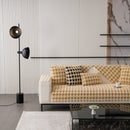 Winter Thickened Sherpa Fleece Houndstooth Sofa Cushion, Non-slip Sofa Cover with Plush