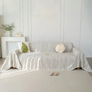 Summer Cooling Ice Silk Sofa Cover, Textured Stripe Soft Breathable Couch Throw Cover by Slipcover KAS™