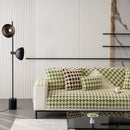 Winter Thickened Sherpa Fleece Houndstooth Sofa Cushion, Non-slip Sofa Cover with Plush by Slipcover KAS™