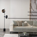 Winter Thickened Sherpa Fleece Houndstooth Sofa Cushion, Non-slip Sofa Cover with Plush by Slipcover KAS™