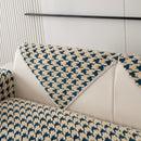 Winter Thickened Sherpa Fleece Houndstooth Sofa Cushion, Non-slip Sofa Cover with Plush by Slipcover KAS™