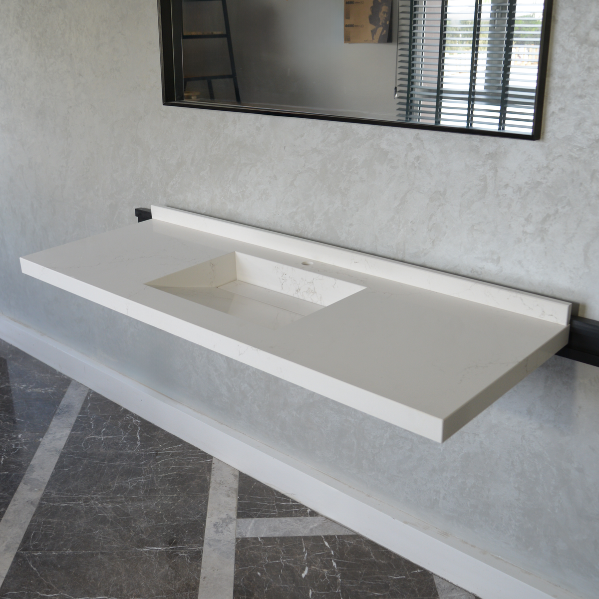 Handcrafted Non-Porous Quartz Kitchen Sink with Seamless Surface, photo 2 of 10