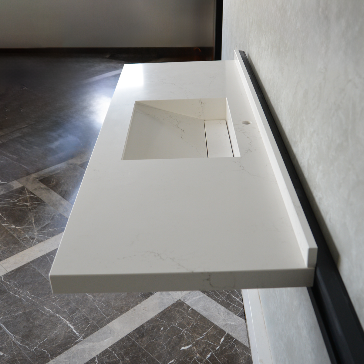 Handcrafted Non-Porous Quartz Kitchen Sink with Seamless Surface, photo 3 of 10