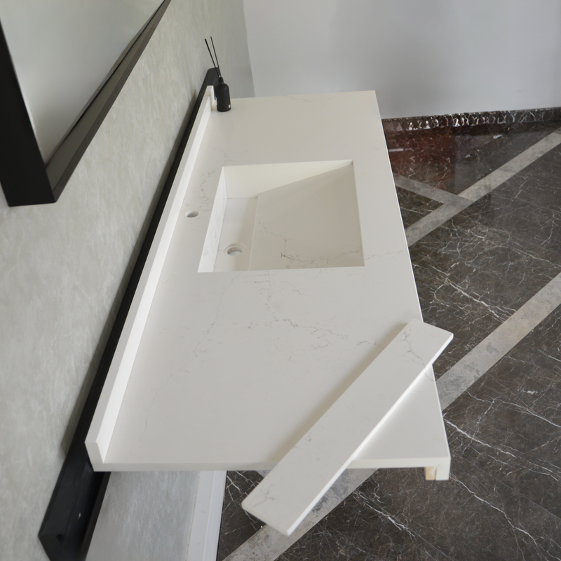 Handcrafted Non-Porous Quartz Kitchen Sink with Seamless Surface, photo 9 of 10