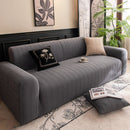 High Stretch Wheat Ear Embossed Textured Couch Slipcover, Water Repellent Sofa Cover by Slipcover KAS™