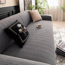 High Stretch Wheat Ear Embossed Textured Couch Slipcover, Water Repellent Sofa Cover by Slipcover KAS™