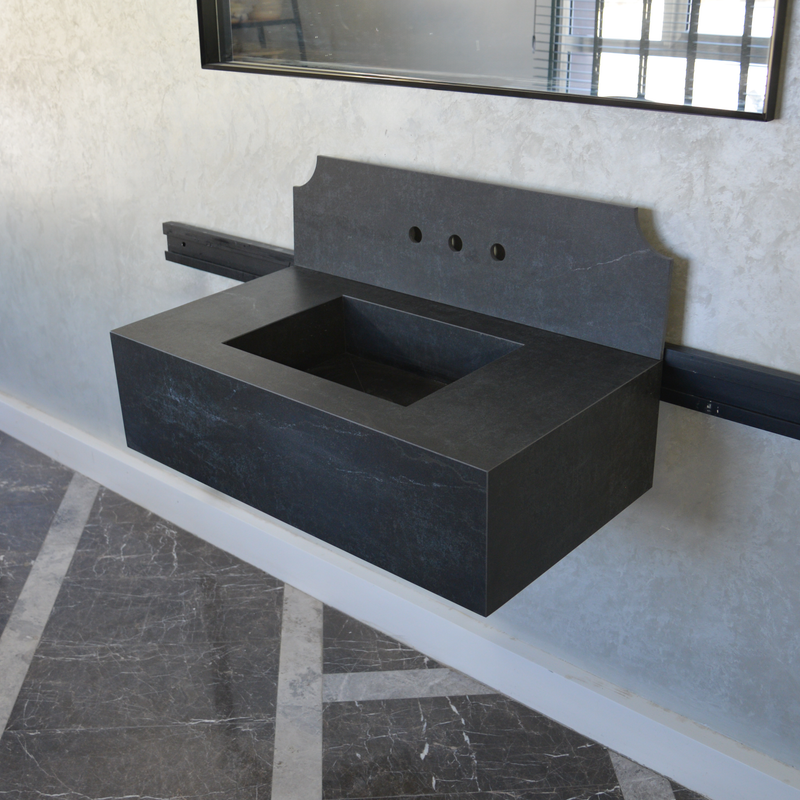 Handcrafted Dekton Laos Engineered Porcelain Sink - Polished, photo 3 of 10