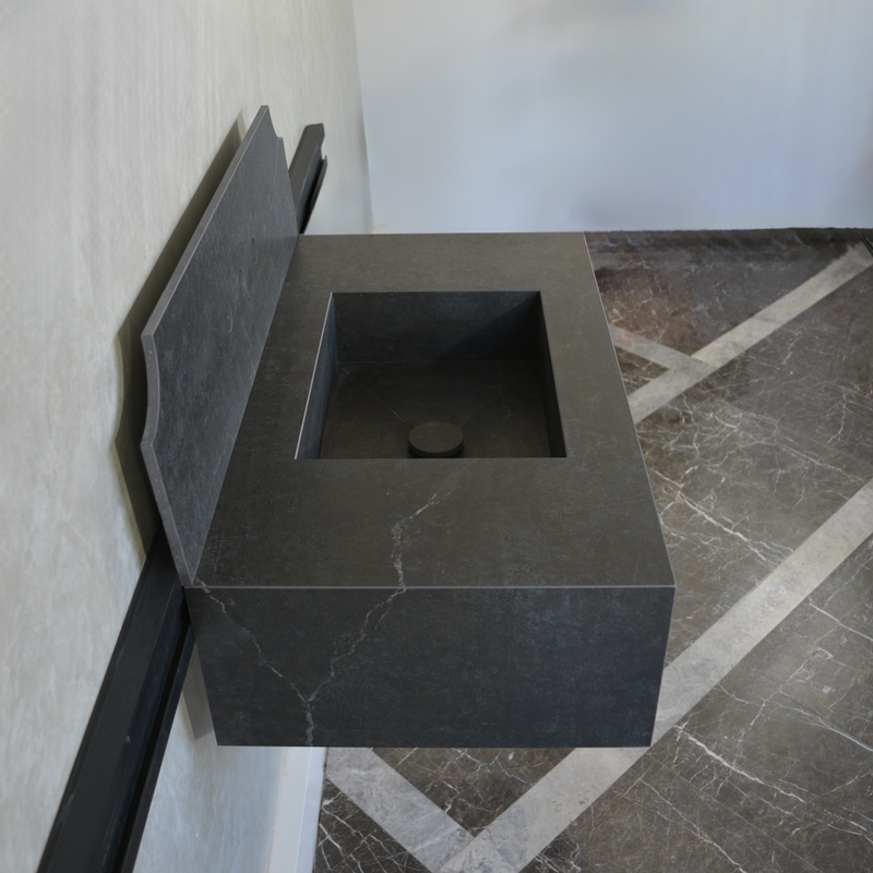 Handcrafted Dekton Laos Engineered Porcelain Sink - Polished, photo 7 of 10