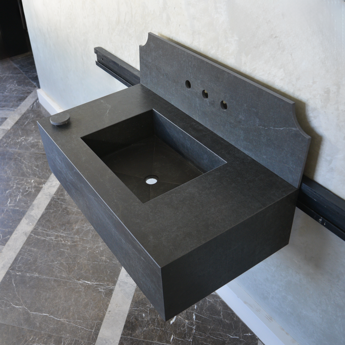 Handcrafted Dekton Laos Engineered Porcelain Sink - Polished, photo 9 of 10