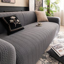 High Stretch Wheat Ear Embossed Textured Couch Slipcover, Water Repellent Sofa Cover by Slipcover KAS™