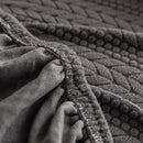 High Stretch Wheat Ear Embossed Textured Couch Slipcover, Water Repellent Sofa Cover by Slipcover KAS™