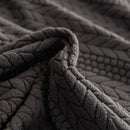High Stretch Wheat Ear Embossed Textured Couch Slipcover, Water Repellent Sofa Cover by Slipcover KAS™