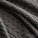 High Stretch Wheat Ear Embossed Textured Couch Slipcover, Water Repellent Sofa Cover by Slipcover KAS™