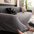High Stretch Wheat Ear Embossed Textured Couch Slipcover, Water Repellent Sofa Cover by Slipcover KAS™