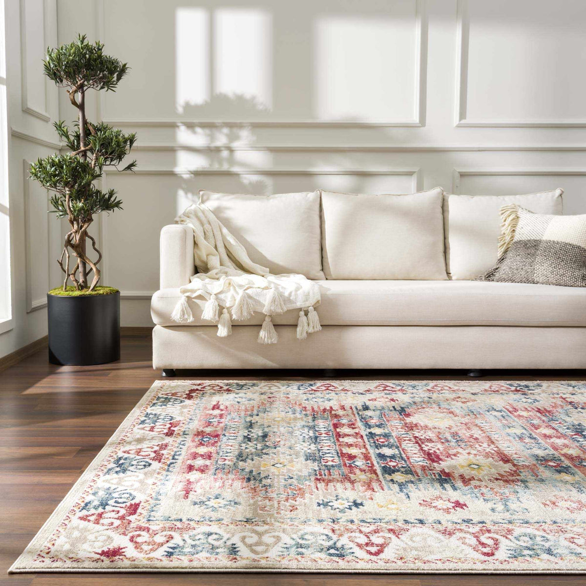 Bindi Blue & Rose Area Rug, photo 13 of 14
