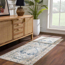 Brend Blue Medallion Area Rug - Clearance
