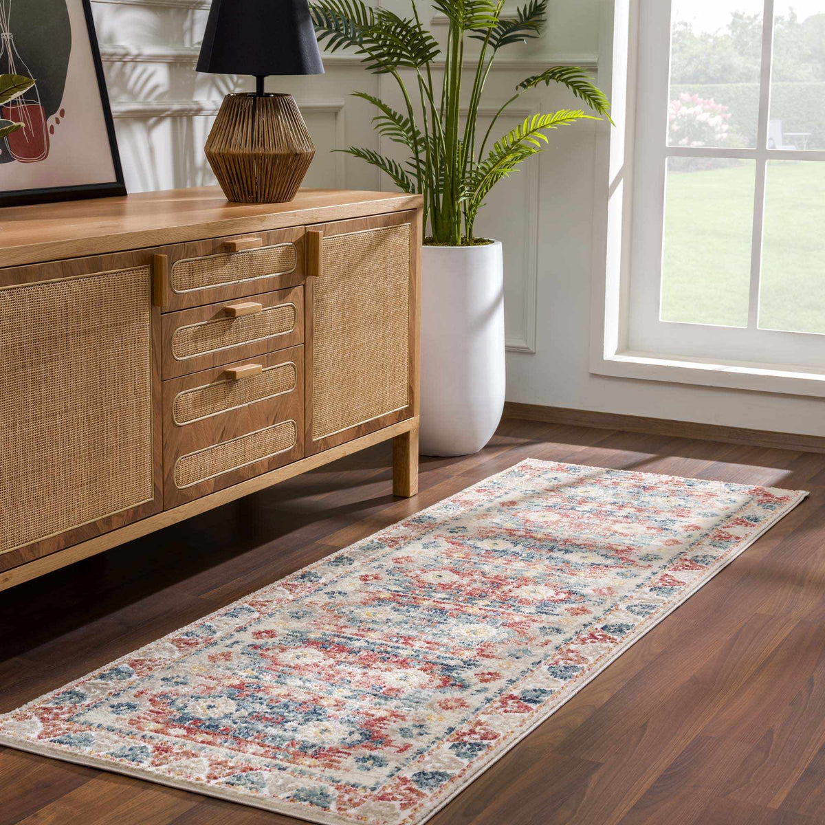 Bindi Blue & Rose Area Rug, photo 2 of 14