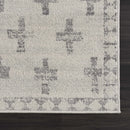 Tigris Swiss Cross Ivory & Gray 2322 Area Rug