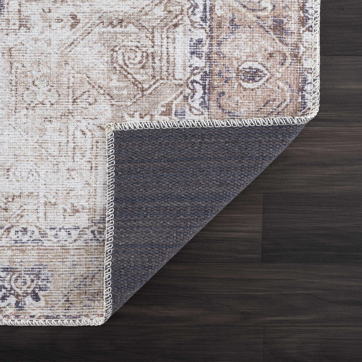 Beige Rosman Washable Area Rug, photo 3 of 14