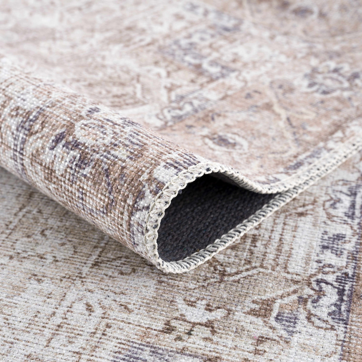Beige Rosman Washable Area Rug, photo 4 of 14