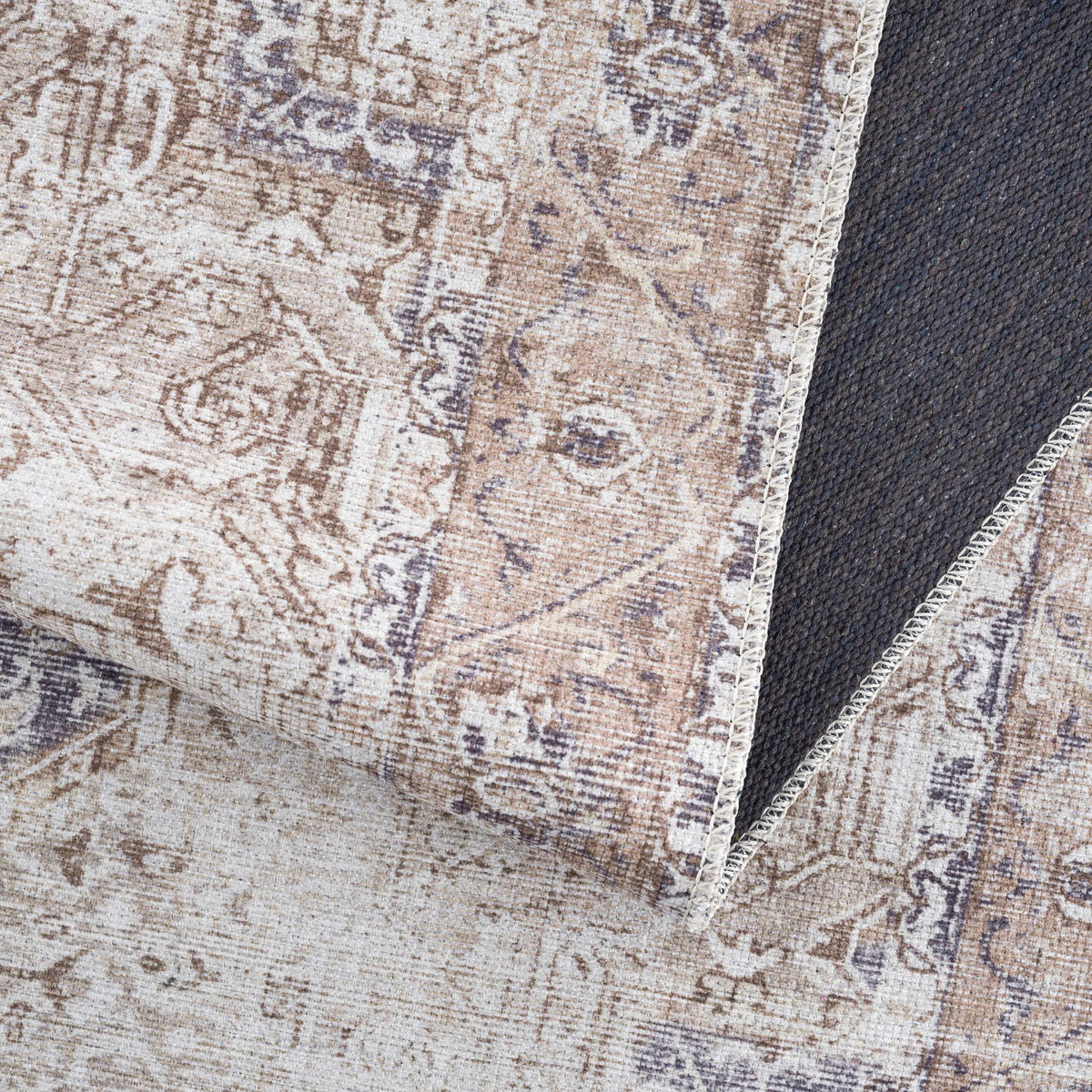 Beige Rosman Washable Area Rug, photo 5 of 14
