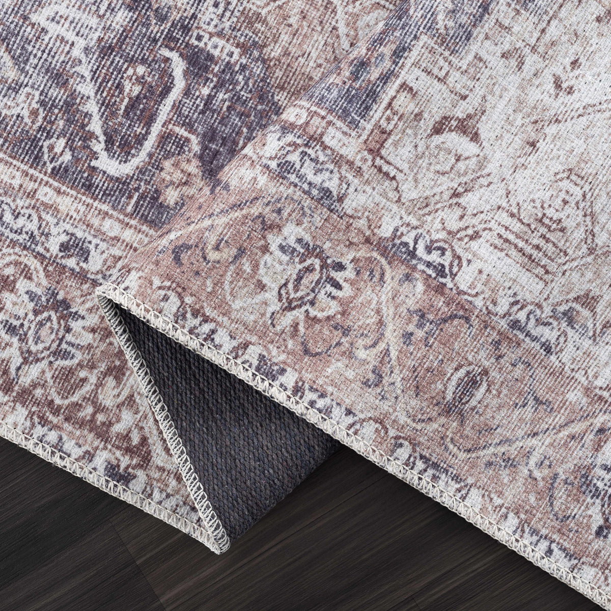 Beige Rosman Washable Area Rug, photo 9 of 14