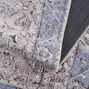 Rosman Blue&Beige  - Promo Washable Area Rug - Clearance