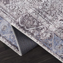 Rosman Blue&Beige  - Promo Washable Area Rug - Clearance