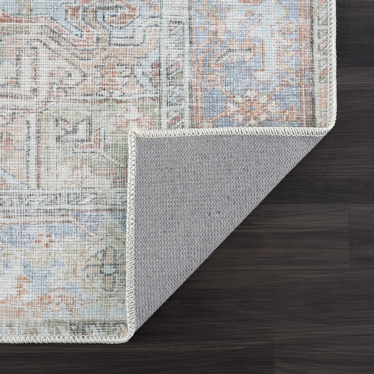Maayon Medallion Rust Washable Area Rug, photo 14 of 22