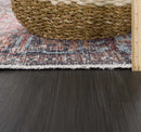 Blue Burgundy Holi-2302 Washable Area Rug