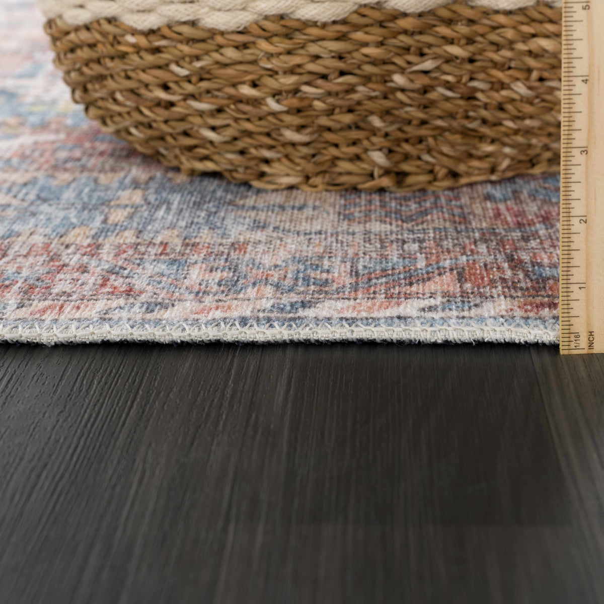 Burnt Orange Holi-2300 Washable Area Rug, photo 9 of 9
