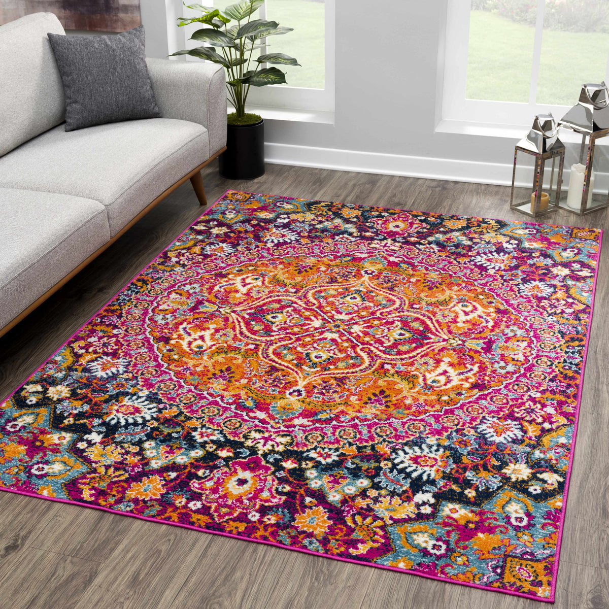 Burnt Orange Ojus Area Rug, photo 8 of 21