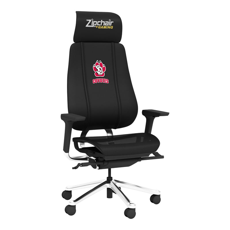 PhantomX Gaming Chair with South Dakota Coyote Paw Logo