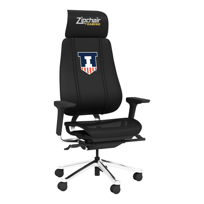 PhantomX Gaming Chair with Illinois Fighting Illini Logo