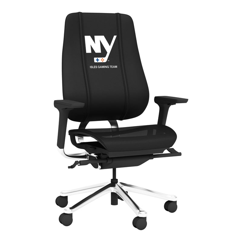 PhantomX Mesh Gaming Chair with Isles Gaming Team with Text Logo