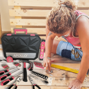 Essential 65-Piece Pink Tool Set with Socket Set and Most-Used Tools for Do it Yourself Repairs and Maintenance - DT0001P by Apollo Tools