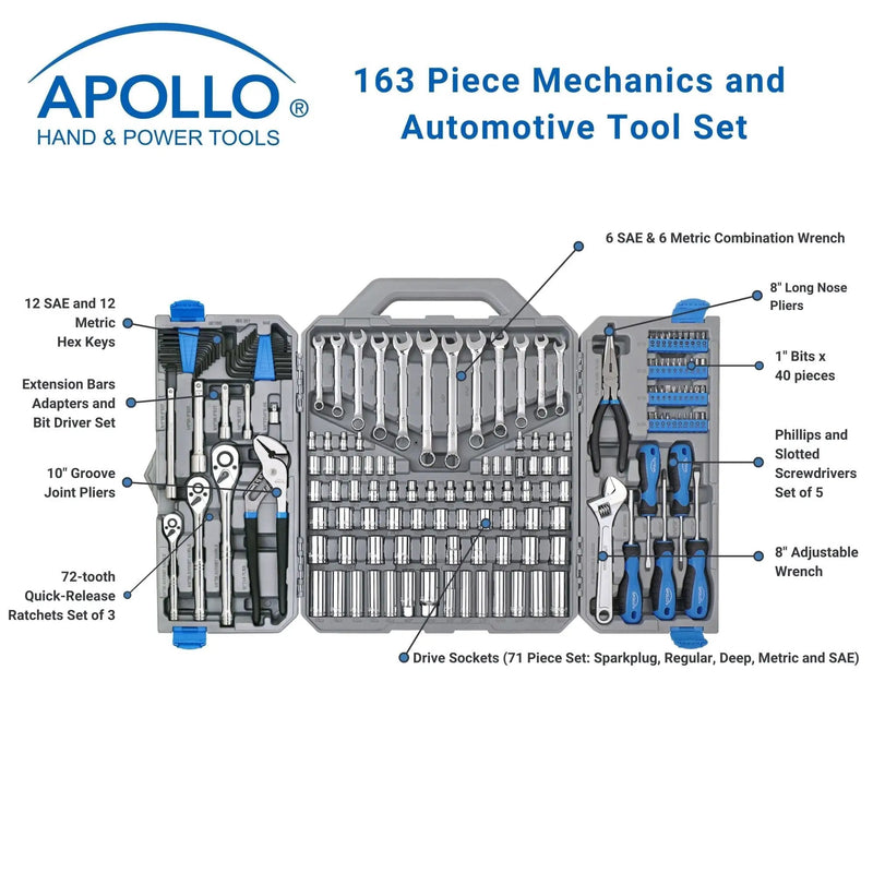 163 Piece Mechanics Tool Kit -- DT0002, photo 7 of 13