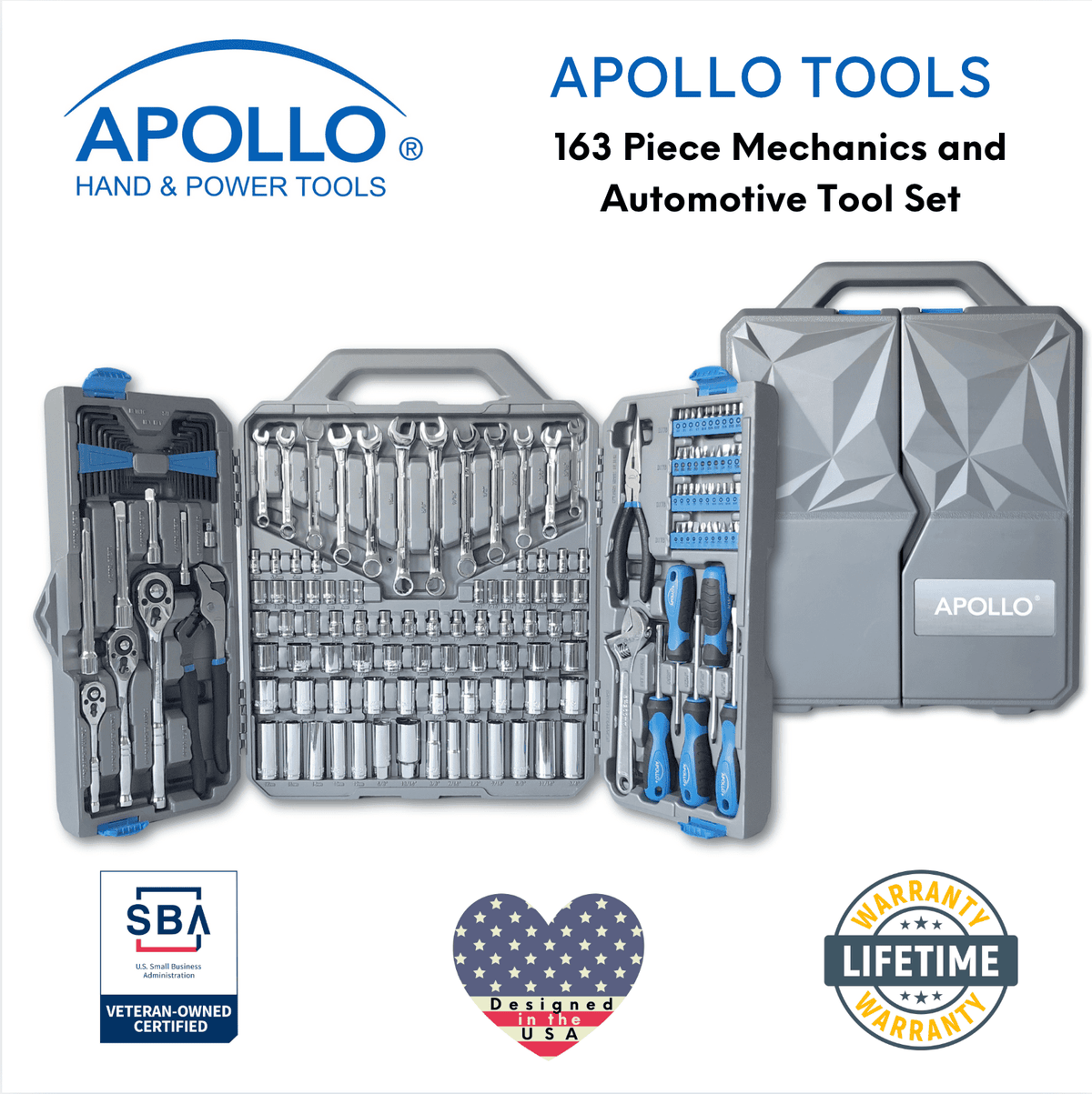 163 Piece Mechanics Tool Kit -- DT0002, photo 2 of 13