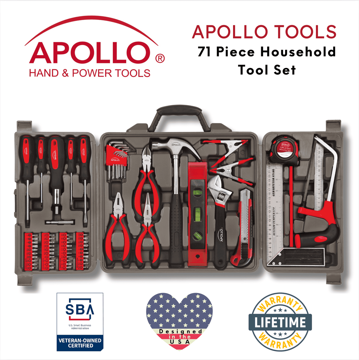 71 Piece Household Tool Kit - DT0204, photo 4 of 16