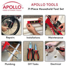 71 Piece Household Tool Kit - DT0204 by Apollo Tools