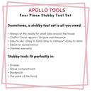 Four Piece Stubby Tool Set - DT0240 by Apollo Tools