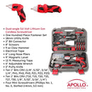 135 Piece Household Tool Set with Pivoting Dual-Angle 3.6 Volt Lithium-Ion Cordless Screwdriver - DT0773