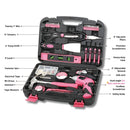 135 Piece Household Tool Kit Pink with Pivoting Dual-Angle 3.6 Volt Lithium-Ion Cordless Screwdriver - DT0773N1