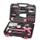 135 Piece Household Tool Kit Pink with Pivoting Dual-Angle 3.6 Volt Lithium-Ion Cordless Screwdriver - DT0773N1