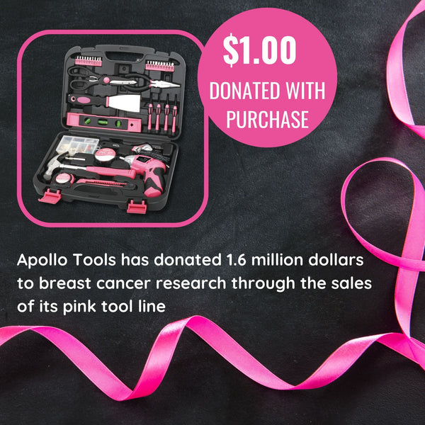 135 Piece Household Tool Kit Pink with Pivoting Dual-Angle 3.6 Volt Lithium-Ion Cordless Screwdriver - DT0773N1, photo 2 of 11