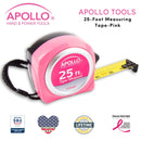 25ft. Tape Measure - Pink - DT5002P
