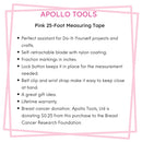 25ft. Tape Measure - Pink - DT5002P