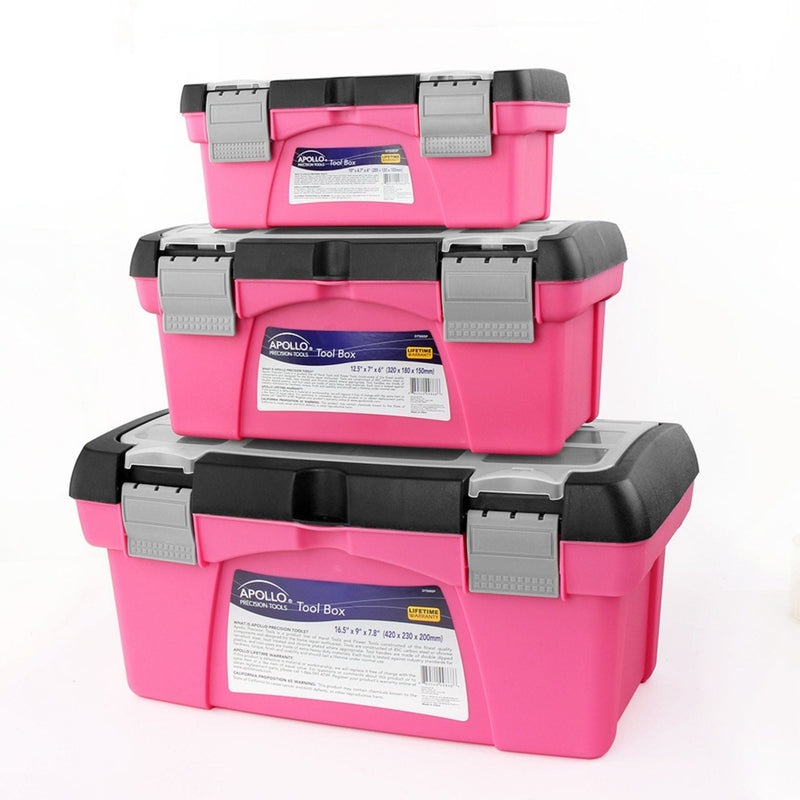 3 Piece Tool Box - Pink - DT5005P, photo 9 of 14