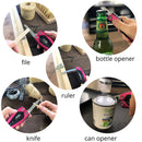 14-in-1 Pink High-Quality Pocket Multitool Pliers. Great for Outdoors, Camping, Fishing  --DT5015P